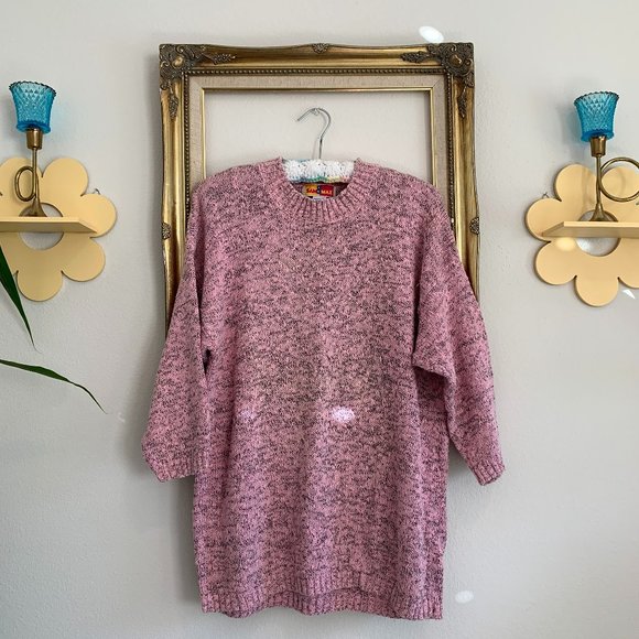 Retro Sam & Max Slouchy Pink Sweater - Picture 1 of 3